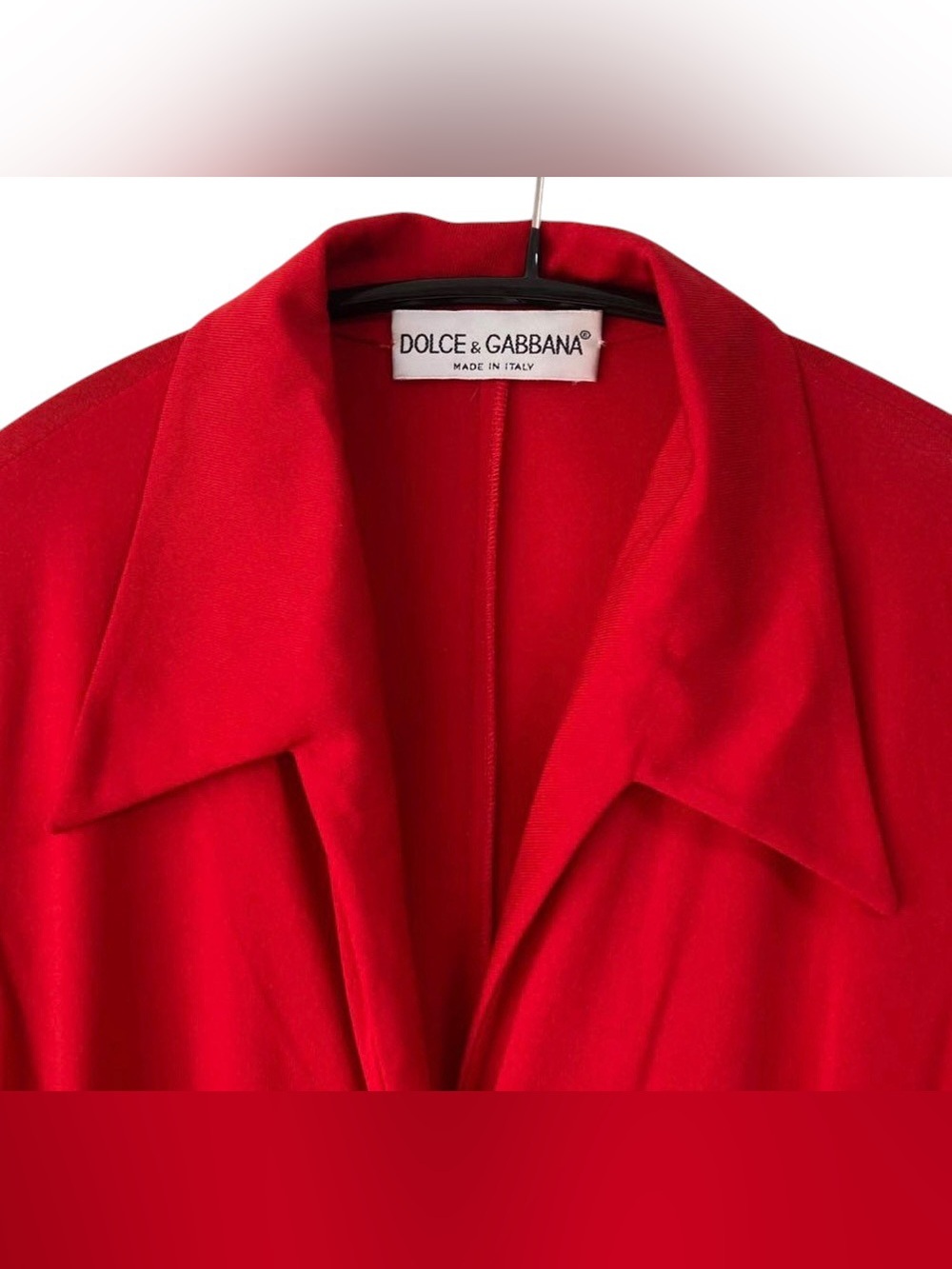 Dolce & Gabbana GB Button Up V Neck Couture Collared A Line Midi Dress - Picture 6 of 7